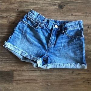 Old Navy Girl cuffed blue Jean shorts